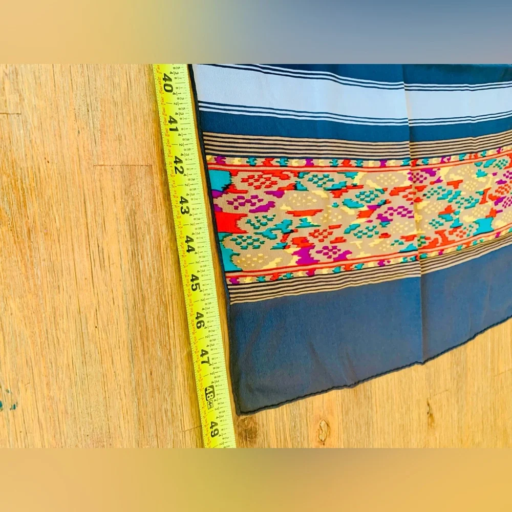Christian Dior Striped Silk Scarf vintage designer luxury